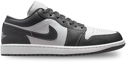 NIKE Tênis Air Jordan 1 Low Code 553558-044 Cinza masculino, Cinza
